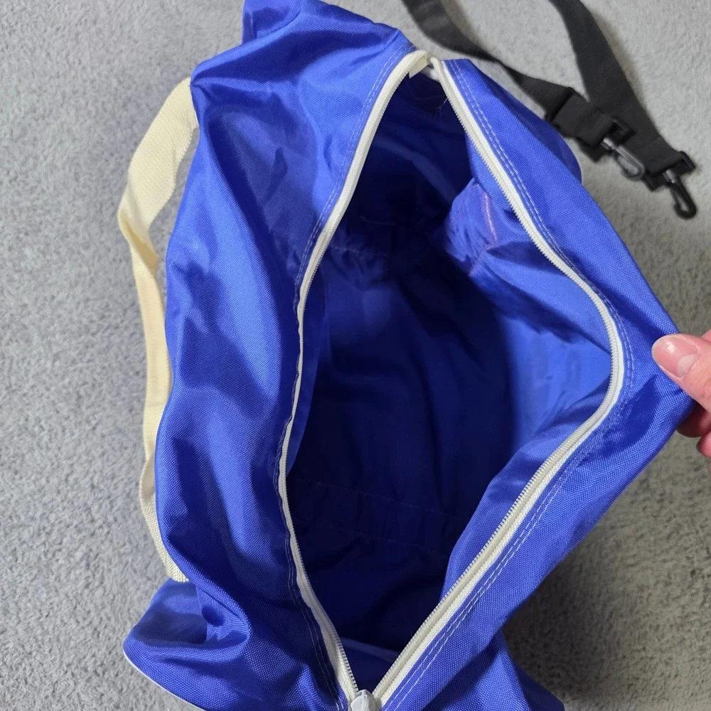Pepsi Medium Duffel Bag Blue Vintage Logo Retro Travel Gym Weekender